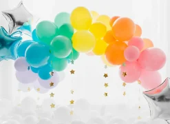 PartyDeco Balony lateksowe Eco, pastelowe - czarne, 26 cm, 10 szt. > Balony Lateksowe