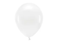 PartyDeco Balony lateksowe Eco, pastelowe - białe, 26 cm, 10 szt.