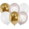 PartyDeco Balony lateksowe Miś polarny - pastelowe, 30 cm, 6 szt. > Balony Lateksowe