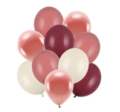 PartyDeco Balony lateksowe - różowe, 10 szt.