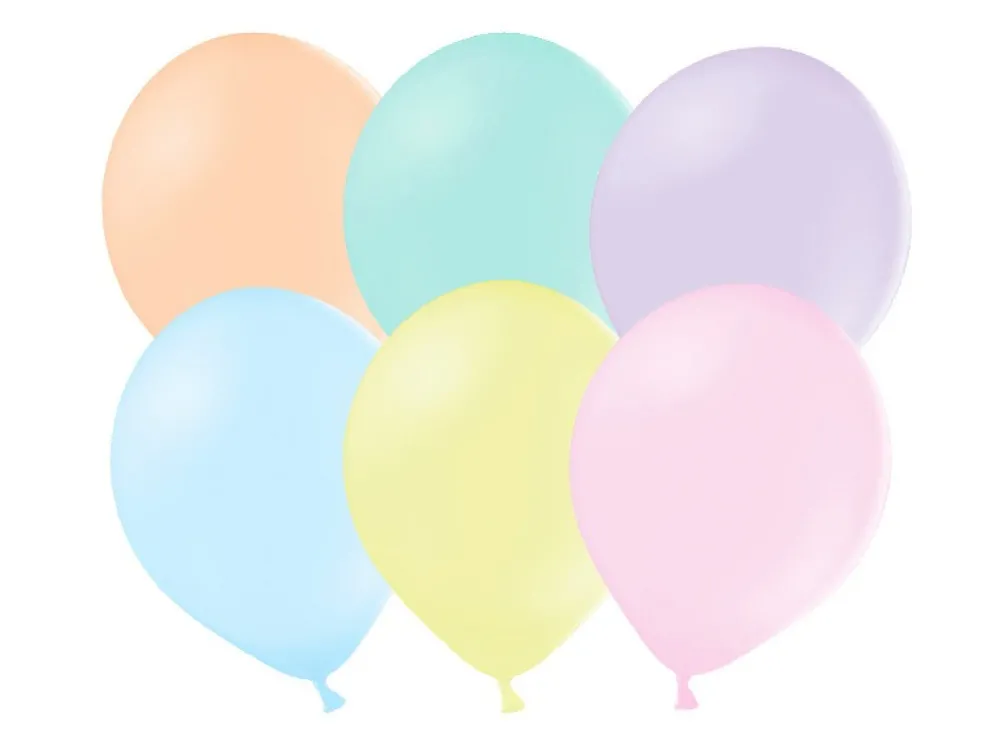 PartyDeco Balony Strong - pastelowe, 30 cm, 50 szt.