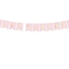 PartyDeco Baner Happy Birthday - jasnoróżowy, 15 x 175 cm > Girlandy I Rozety