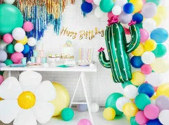 PartyDeco Baner Happy Birthday - złoty, 16,5 x 62 cm > Girlandy I Rozety