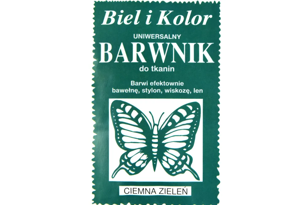 Biel i kolor Barwnik do tkanin - - ciemnozielony, 10 g > Farby I Pisaki Do Tkanin