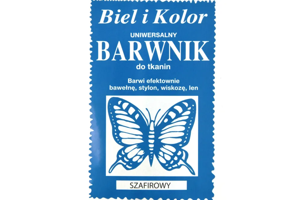 Biel i kolor Barwnik do tkanin - - szafirowy, 10 g > Farby I Pisaki Do Tkanin
