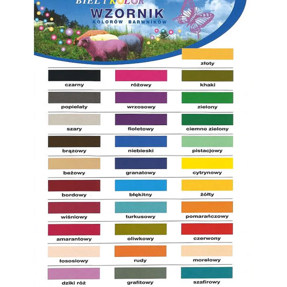Biel i kolor Barwnik do tkanin - - morelowy, 10 g
