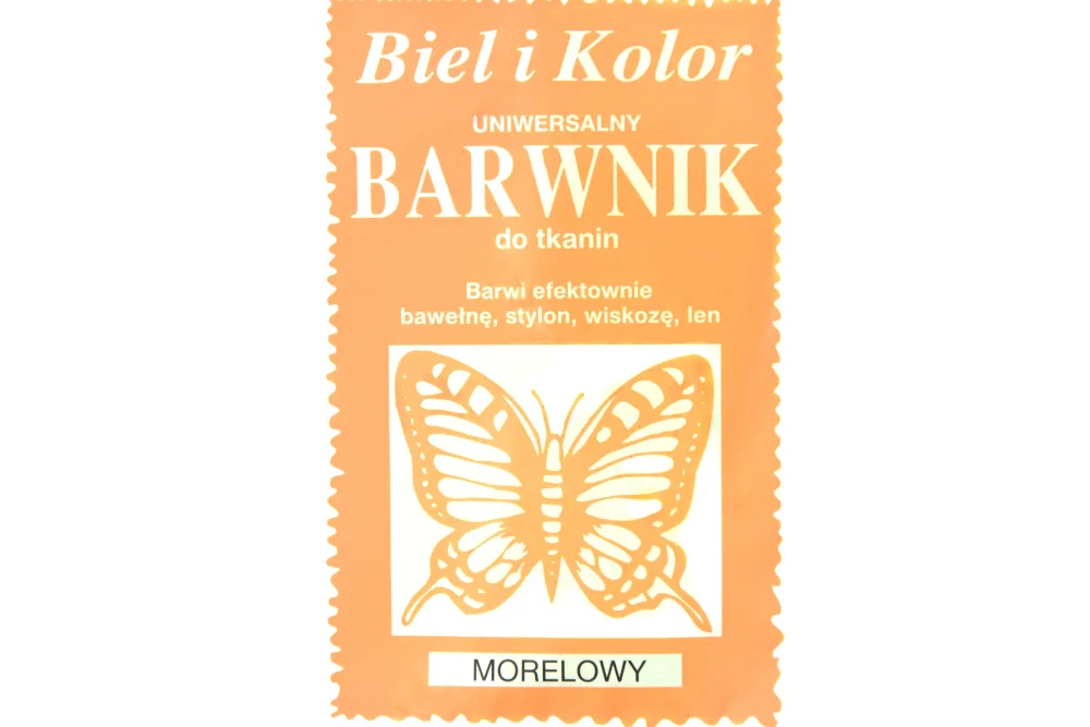 Biel i kolor Barwnik do tkanin - - morelowy, 10 g