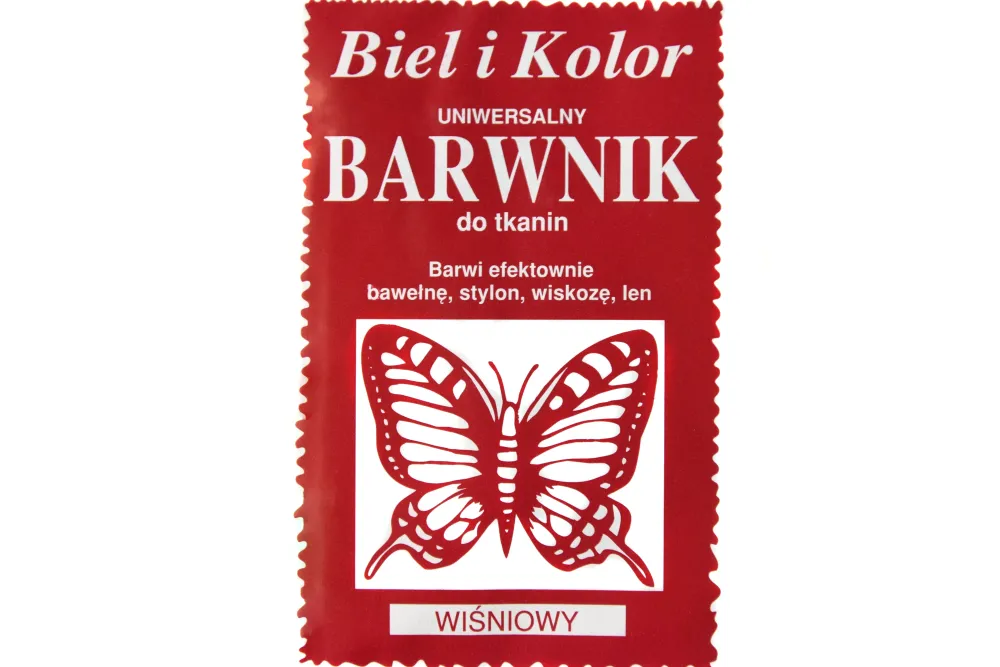 Biel i kolor Barwnik do tkanin - - wiśniowy, 10 g