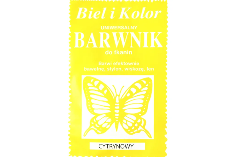 Biel i kolor Barwnik do tkanin - - cytrynowy, 10 g