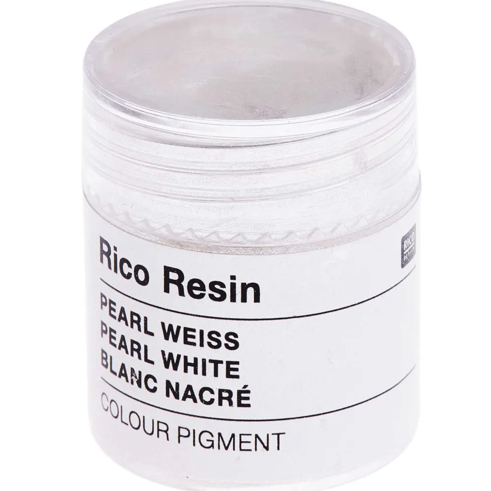 Rico Design Barwnik pigmentowy do żywicy - - Pearl White, 3 g