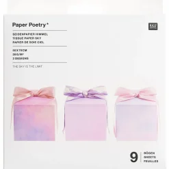 Rico Design Bibuła do pakowania prezentów The Sky is the Limit - Paper Poetry - 50 x 70 cm 9 szt. ><noscript><img width=