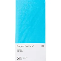 Rico Design Bibuła gładka do pakowania prezentów - Paper Poetry - niebieska, 5 szt. > Bibuła I Wypełniacze Do Prezentów