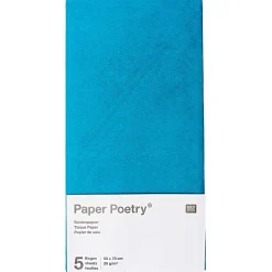 Rico Design Bibuła gładka do pakowania prezentów - Paper Poetry - czarna, 5 szt. > Bibuła I Wypełniacze Do Prezentów