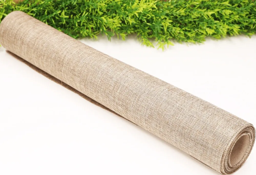 Bieżnik jutowy materiał dekoracyjny - naturalny jasny 48 cm x 4,5 m