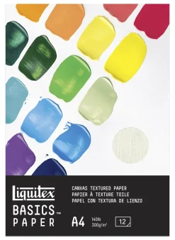 Liquitex Blok do akryli Basics - - płótno, A4, 300g, 12 ark.