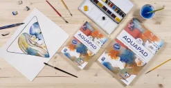Clairefontaine Blok do akwareli Aquapad Watercolour - - cold pressed, A5, 300 g, 70 ark. ><noscript><img width=