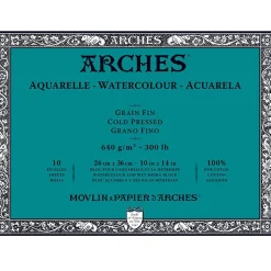 Arches Blok do akwareli - - cold pressed, 26 x 36 cm, 640 g, 10 ark. > Papier Do Akwareli