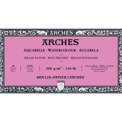 Arches Blok do akwareli - - hot pressed, 15 x 30 cm, 300 g, 20 ark. > Papier Do Akwareli