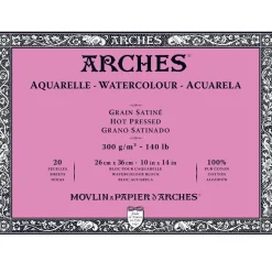 Arches Blok do akwareli - - hot pressed, 26 x 36 cm, 300 g, 20 ark. > Papier Do Akwareli