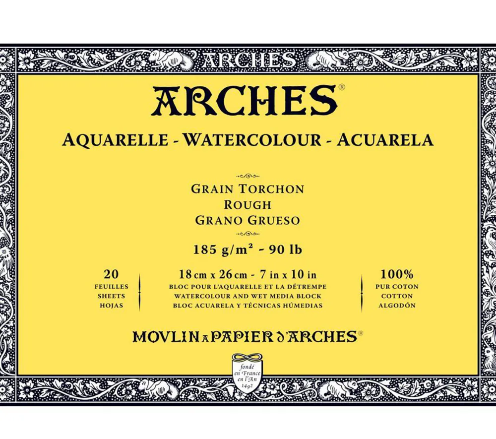 Arches Blok do akwareli - - rough, 18 x 26 cm, 185 g, 20 ark. > Papier Do Akwareli