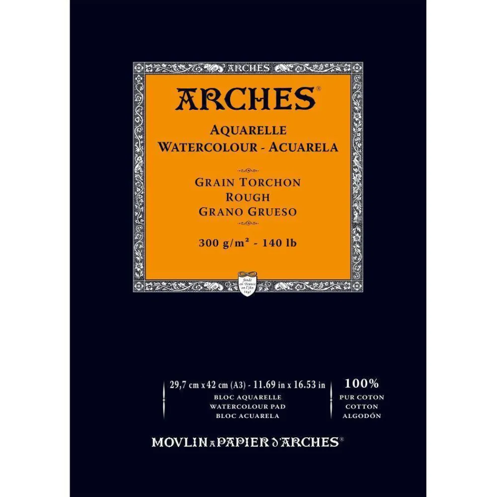 Arches Blok do akwareli - - rough, A3, 300 g, 12 ark.