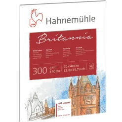 Hahnemuhle Blok do akwareli Britannia - Hahnemühle - cold pressed, 30 x 40 cm, 300 g, 12 ark. > Papier Do Akwareli