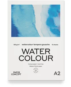 PaperConcept Blok do akwareli 100% Cotton - - A2 300 g 10 ark.