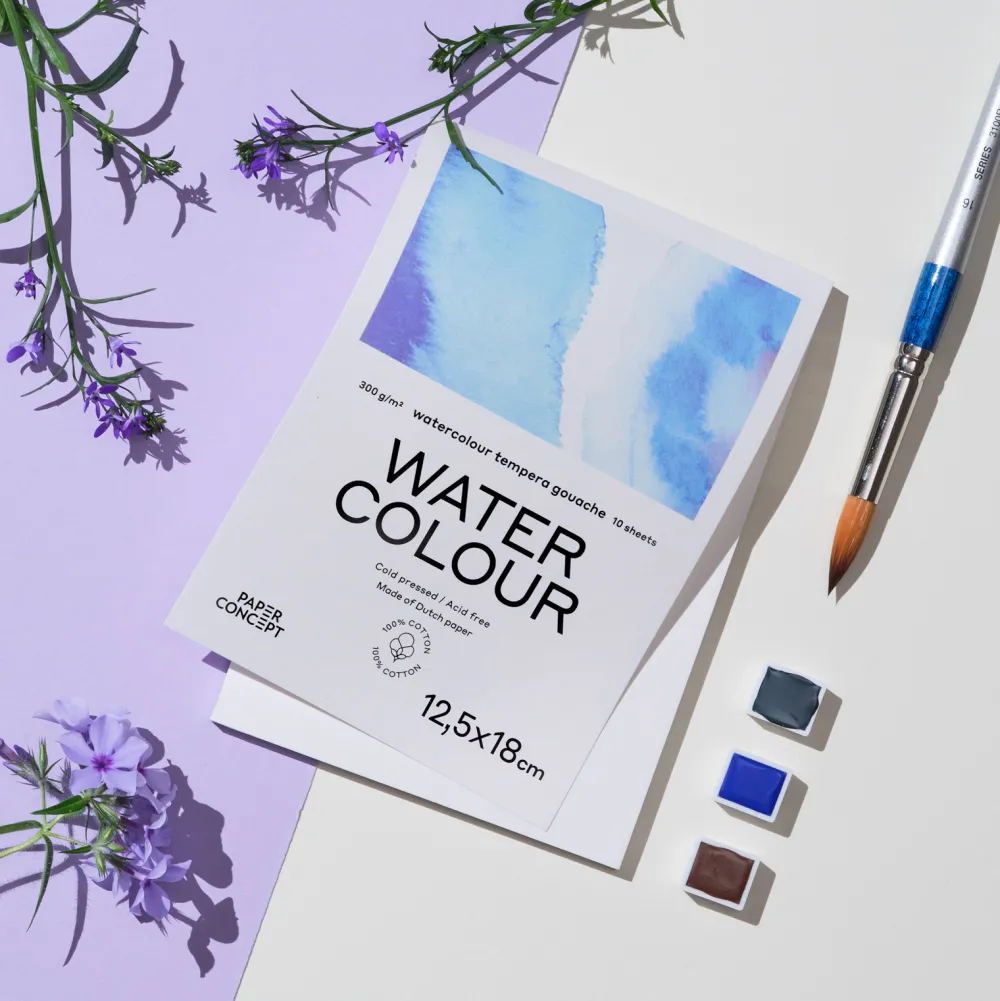 PaperConcept Blok do akwareli 100% Cotton - - A3 300 g 10 ark.