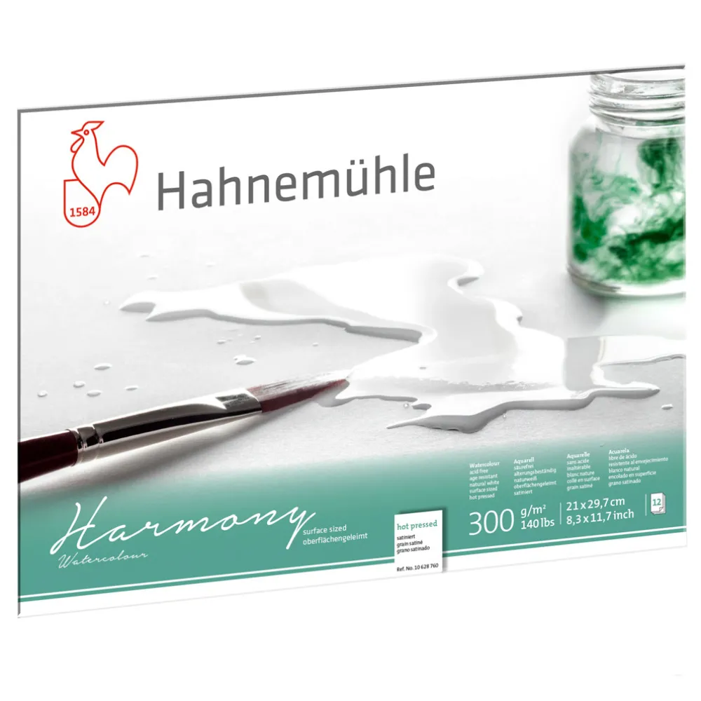 Hahnemuhle Blok do akwareli Harmony - Hahnemühle - hot pressed, A4, 300 g, 12 ark. > Papier Do Akwareli