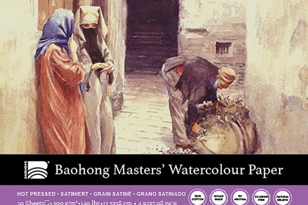 Baohong Blok do akwareli Master's 12,5 x 18 cm - - hot pressed, 300 g, 20 ark. > Papier Do Akwareli