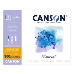 Canson Blok do akwareli Montval 18 x 25 cm - - 300 g 12 ark.