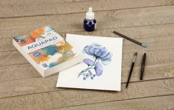 Clairefontaine Blok do akwareli na spirali Aquapad Watercolour - - A3, 300 g, 25 ark. ><noscript><img width=