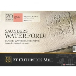 St Cuthberts Mill Blok do akwareli Saunders Waterford - hot press, 51 x 36 cm, 300 g, 20 ark.