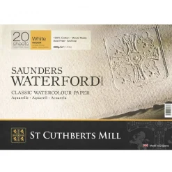 St Cuthberts Mill Blok do akwareli Saunders Waterford - hot press, 36 x 26 cm, 300 g, 20 ark. > Papier Do Akwareli