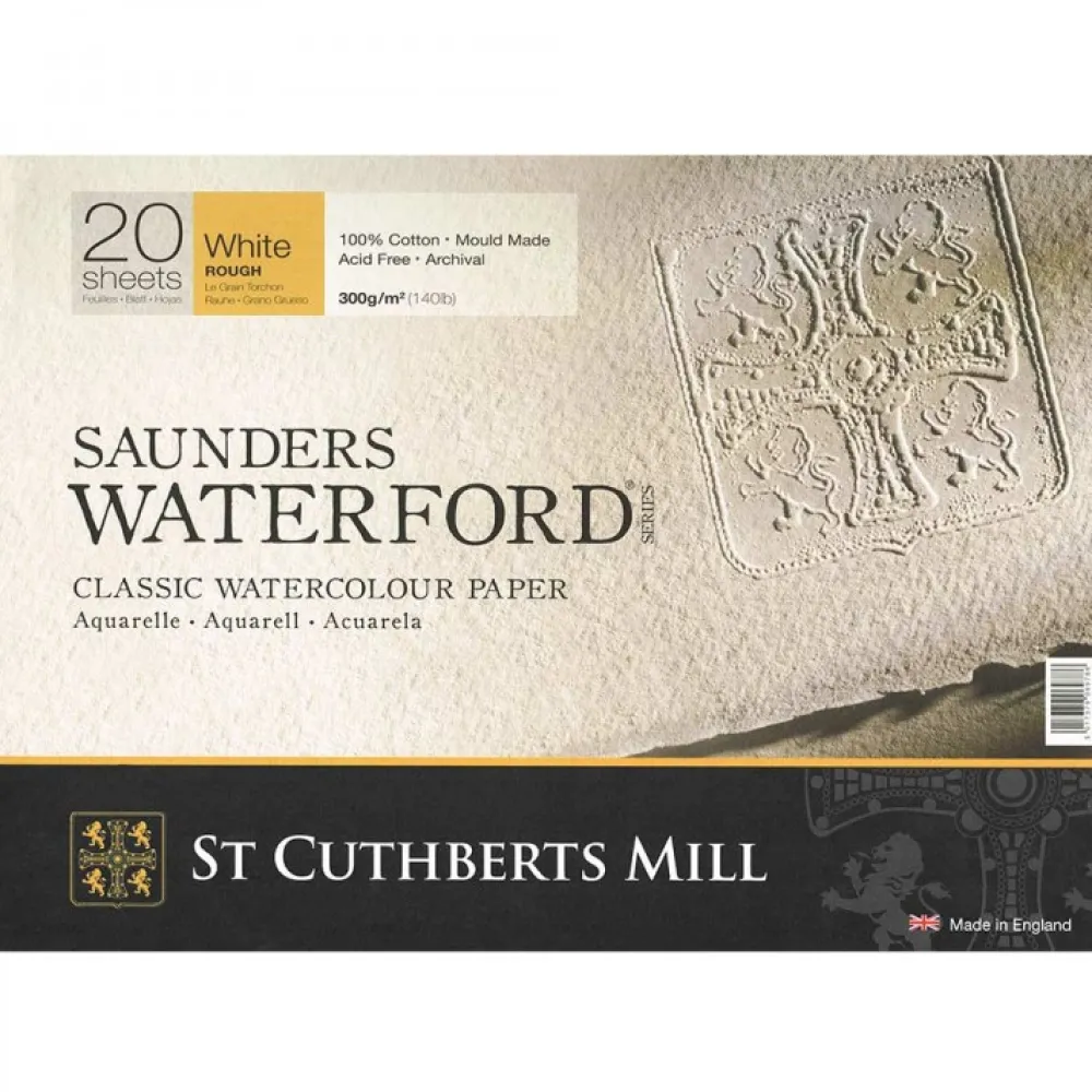 St Cuthberts Mill Blok do akwareli Saunders Waterford - hot press, 36 x 26 cm, 300 g, 20 ark. > Papier Do Akwareli