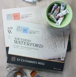 St Cuthberts Mill Blok do akwareli Saunders Waterford - cold press, 23 x 31 cm, 300 g, 12 ark.