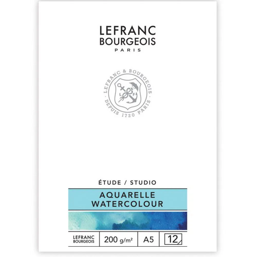 Lefranc & Bourgeois Blok do akwareli Studio - - A5, 200 g, 12 ark.