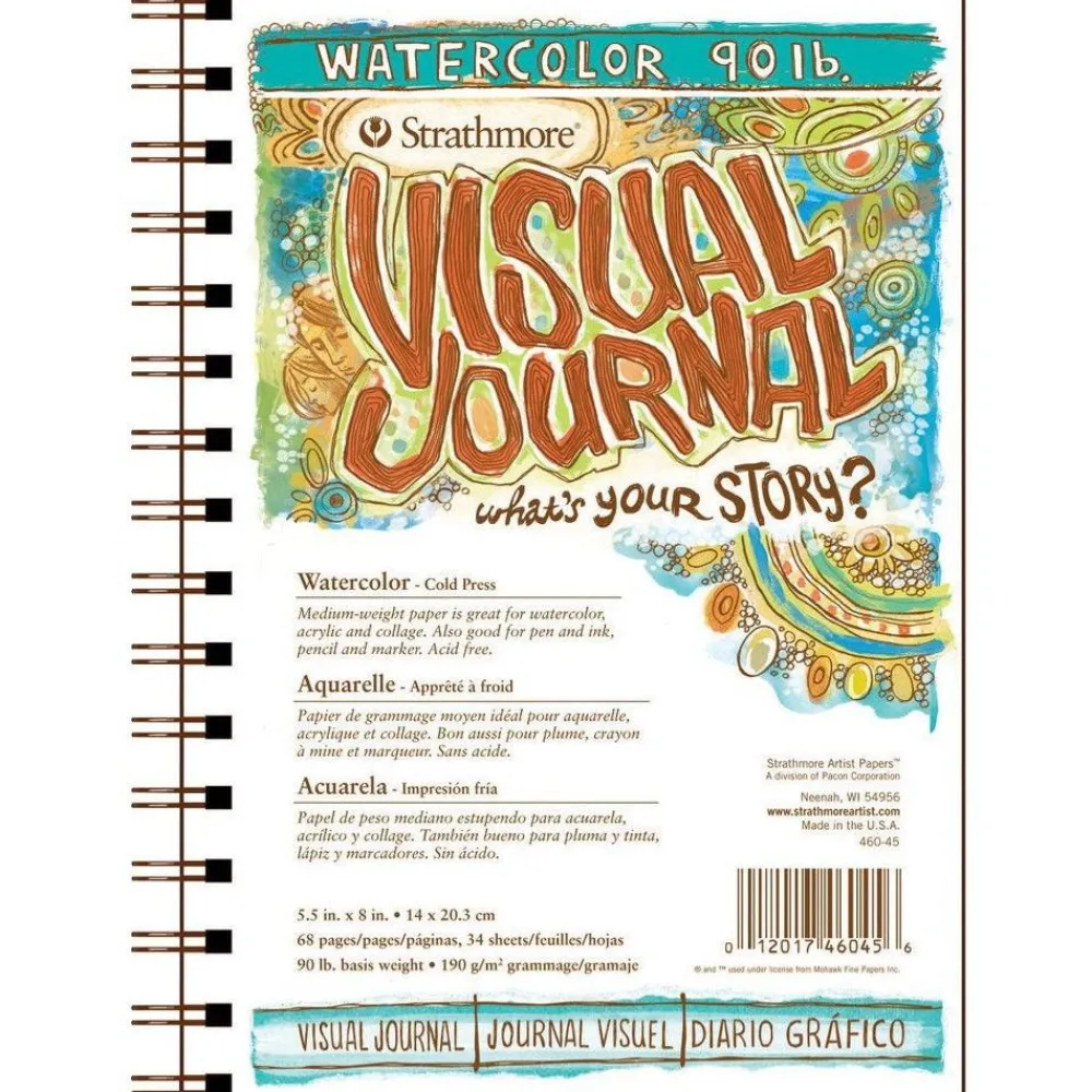 Strathmore Blok do akwareli Visual Journal - - 190 g, 14 x 20 cm, 34 arkusze > Papier Do Akwareli