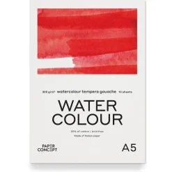 PaperConcept Blok do akwareli Watercolour - - cold press A5 300 g 10 ark. ><noscript><img width=