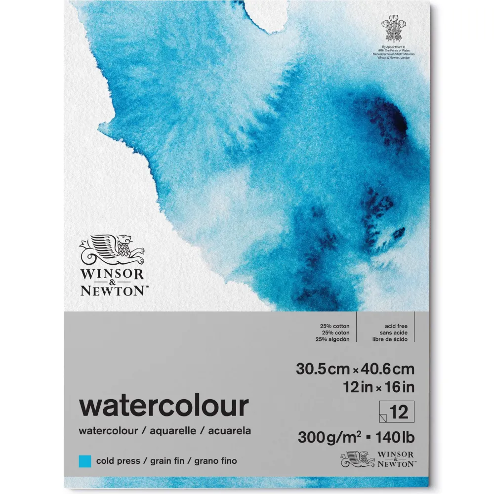 Winsor & Newton Blok do akwareli - - cold press, 31 x 41 cm, 300g, 12 ark. > Papier Do Akwareli