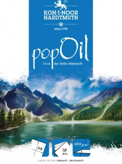 KOH-I-NOOR Blok do farb olejnych Pop Oil A4 - - 250g, 10 ark. > Papier Do Akryli I Farb Olejnych