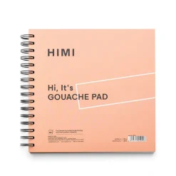 HIMI Blok do gwaszy na spirali 21,6 x 21,6 cm - - Pink 160 g 50 ark.