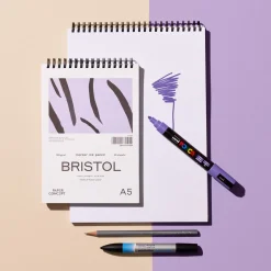 PaperConcept Blok do kredek i tuszu Bristol na spirali - - smooth A5 190 g 40 ark. > Bloki Szkicowe|Bloki Uniwersalne