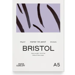PaperConcept Blok do kredek i tuszu Bristol - - smooth A4 190 g 20 ark. ><noscript><img width=
