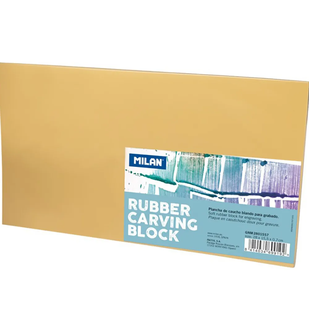 Milan Blok do linorytu - - gumowy, 28 x 15 cm > Techniki Graficzne