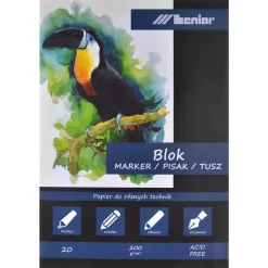 Leniar Blok do markerów A5 - - 200 g, 20 arkuszy