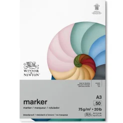 Winsor & Newton Blok do markerów Bleedproof - - A3, 75 g, 50 ark.