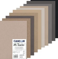 Canson Blok do pasteli Mi-Teintes - - odcienie brązu, A4, 160 g, 10 ark. > Papier Do Pasteli
