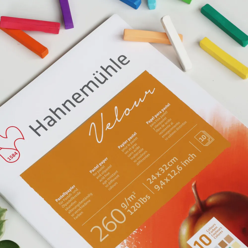 Hahnemuhle Blok do pasteli Velour Pad 30 x 40 cm - Hahnemühle - Colored 260 g/m2 10 ark. > Papier Do Pasteli