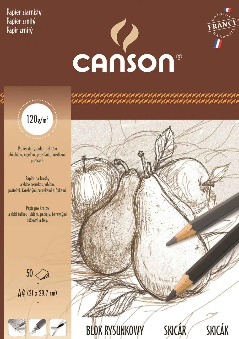 Canson Blok rysunkowy A4 - - 120 g, 50 ark.